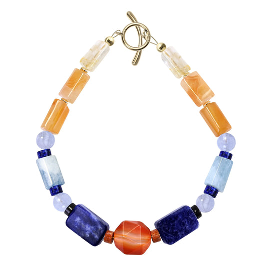 Agate Jewelry Bracelet Ice Flame Light