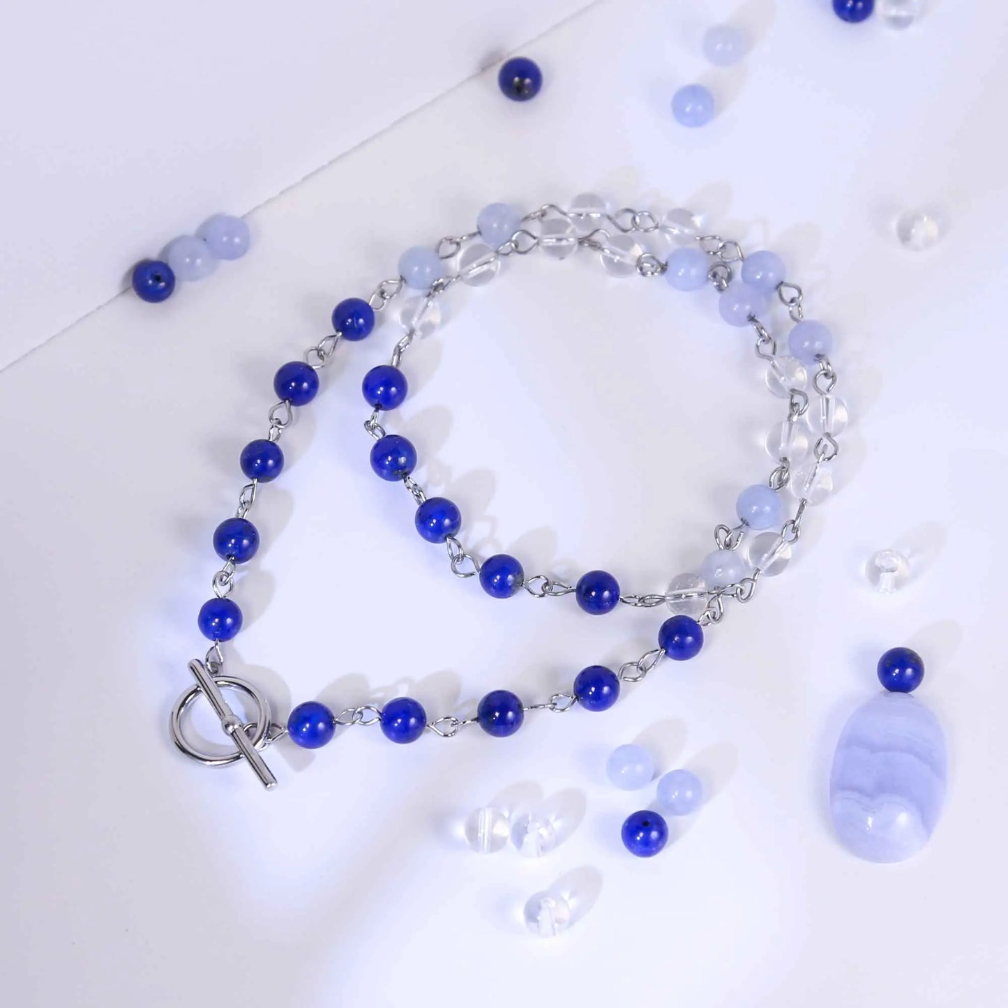 Song of the Sky and Sea Gemstone Necklace Sio2 Jewels Sio2 Jewels